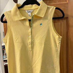 Lilly Pulitzer Yellow Golf Shirt